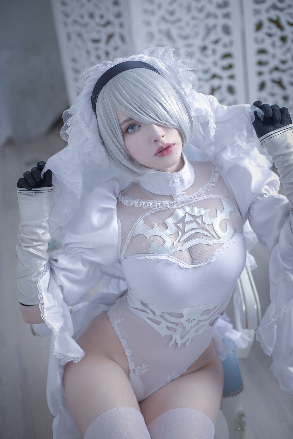 图片[4]-Misaki Sai White Bride-COS世界
