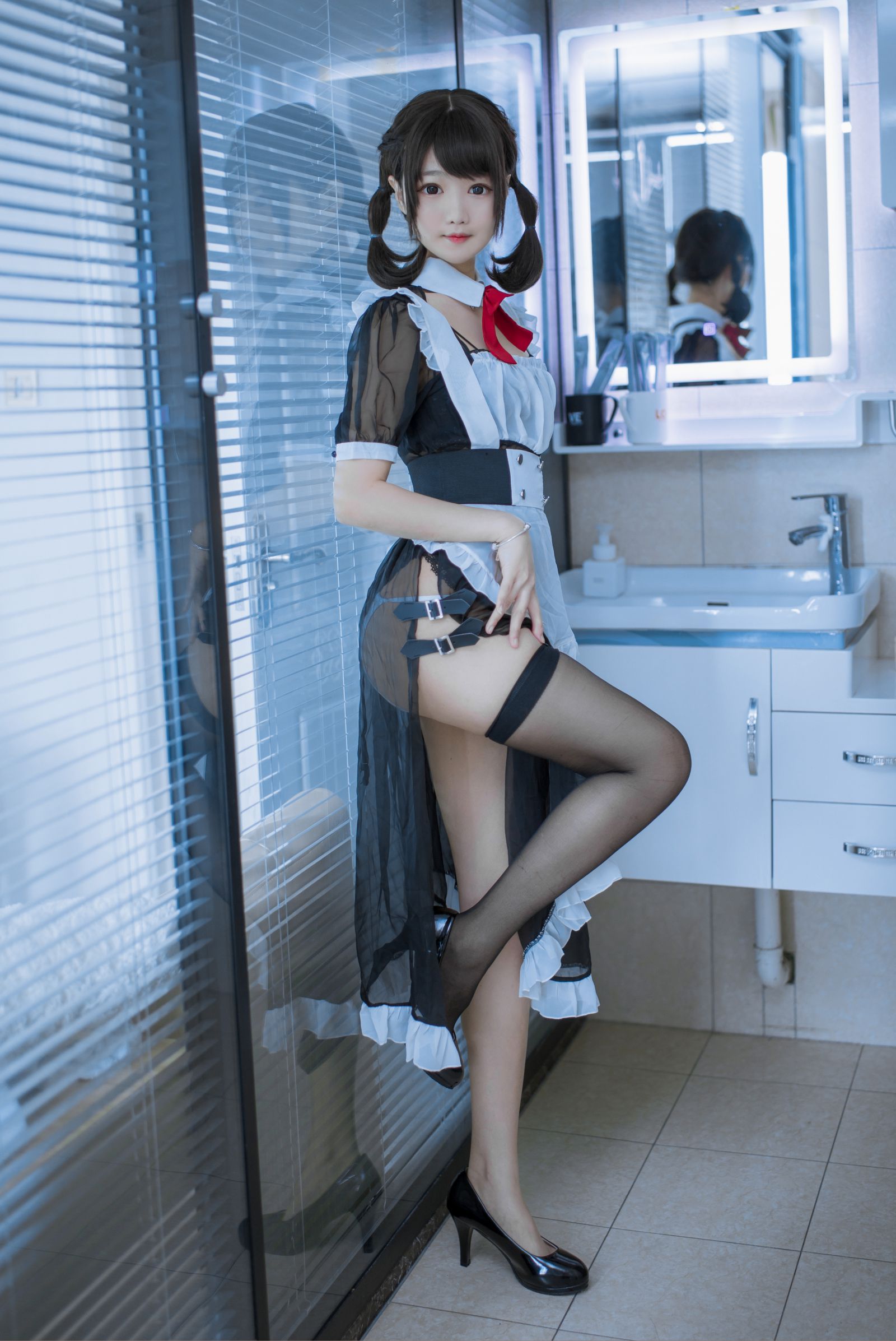 图片[3]-羽天 黑色女仆-COS世界