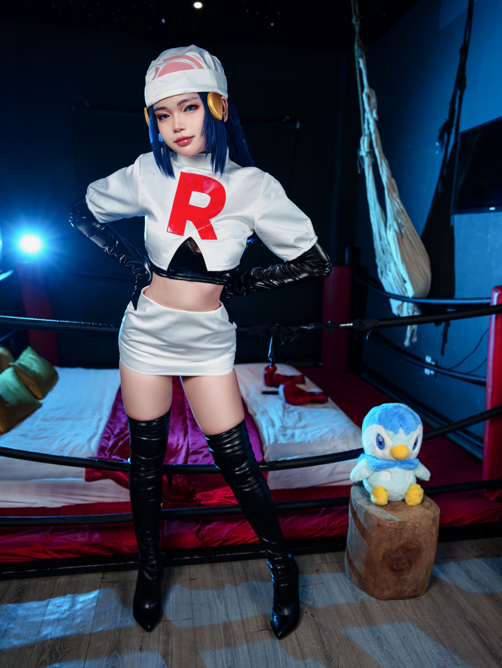 图片[3]-Dawn Pokemon in Team Rocket costume-COS世界