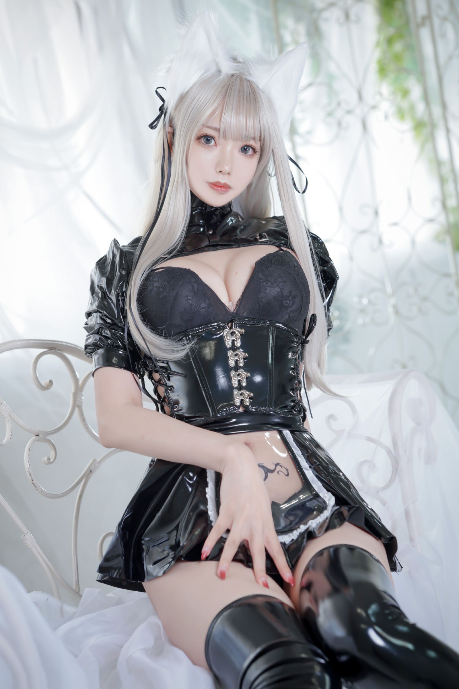 图片[3]-絶対領域 KEMOMIMI WHITE 女仆-COS世界