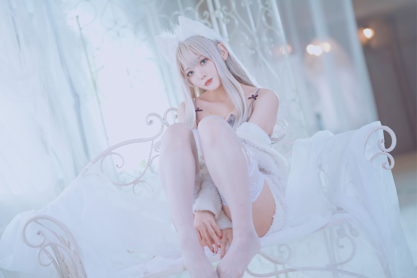 图片[3]-絶対領域 KEMOMIMI WHITE-COS世界