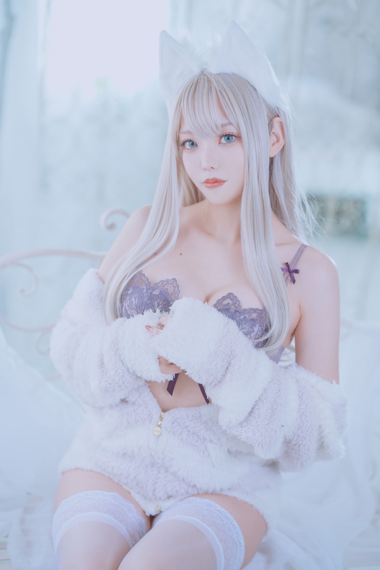 图片[5]-絶対領域 KEMOMIMI WHITE-COS世界