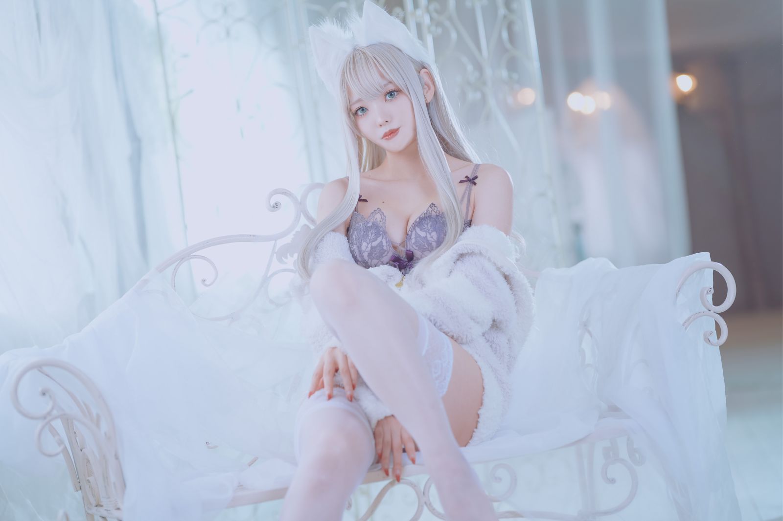 图片[2]-絶対領域 KEMOMIMI WHITE-COS世界