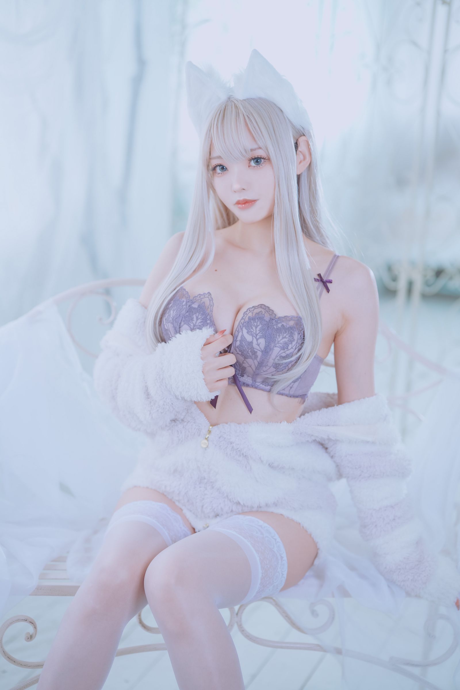 图片[4]-絶対領域 KEMOMIMI WHITE-COS世界