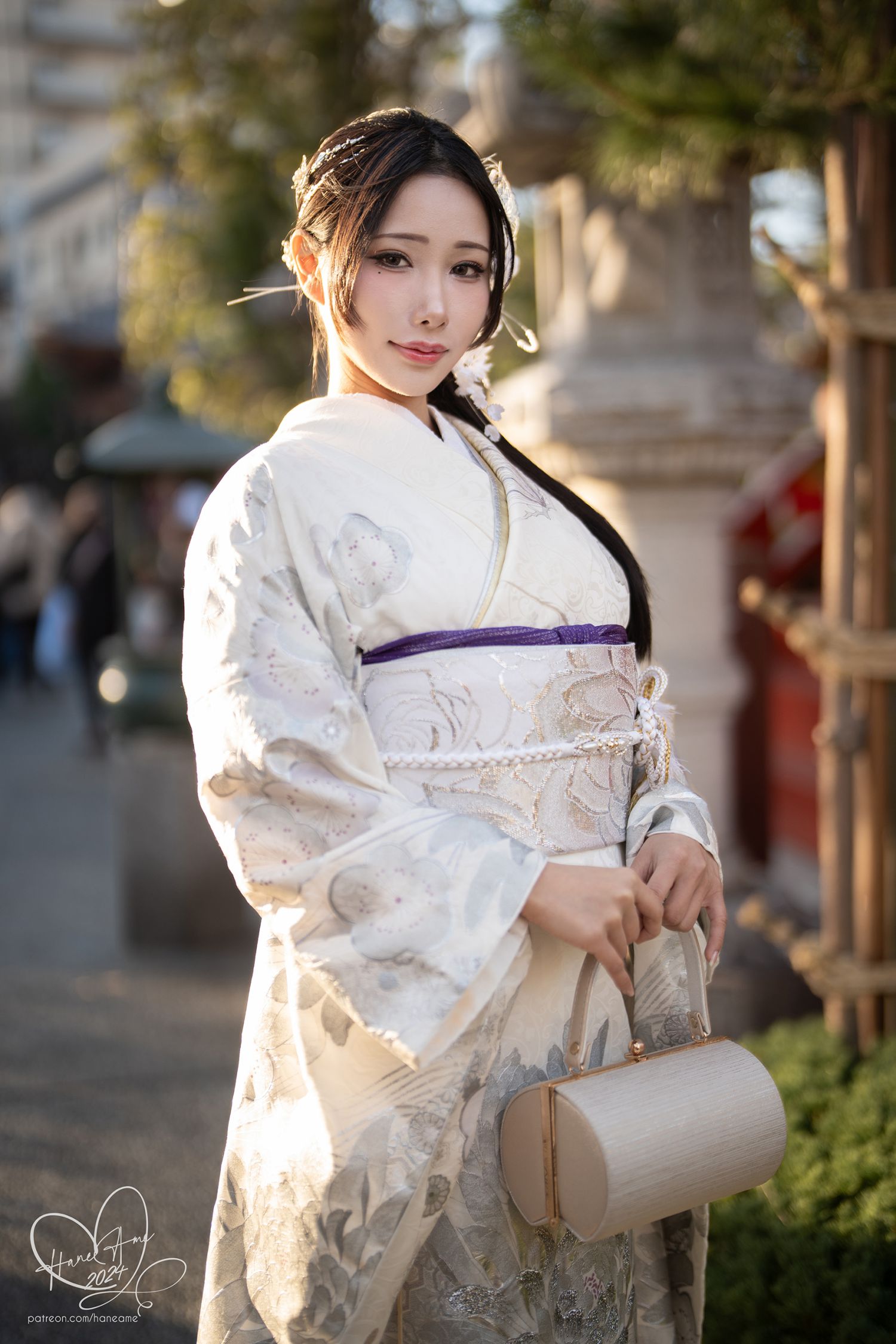 图片[2]-Original New year Silver Kimono-COS世界