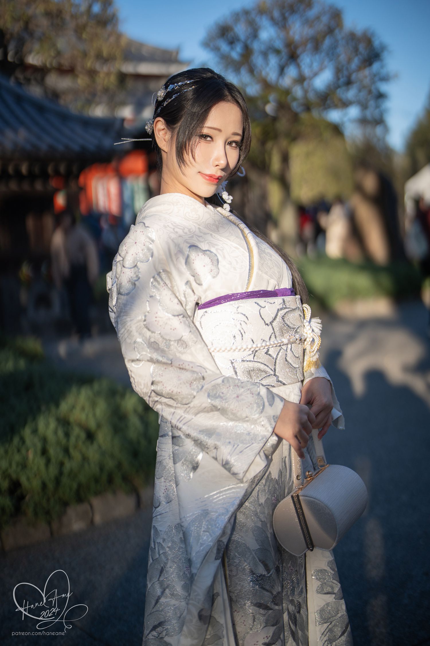 图片[5]-Original New year Silver Kimono-COS世界