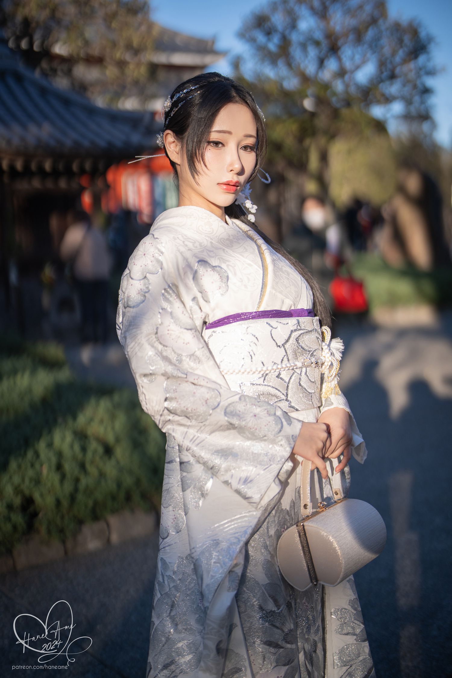 图片[4]-Original New year Silver Kimono-COS世界