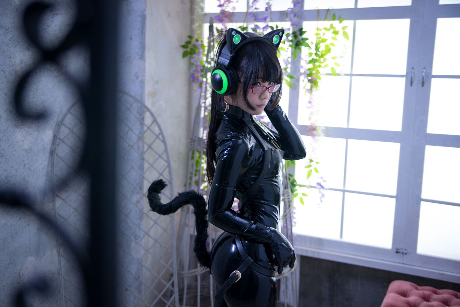 图片[5]-北見えり Catsuit Cat ear headphones-COS世界