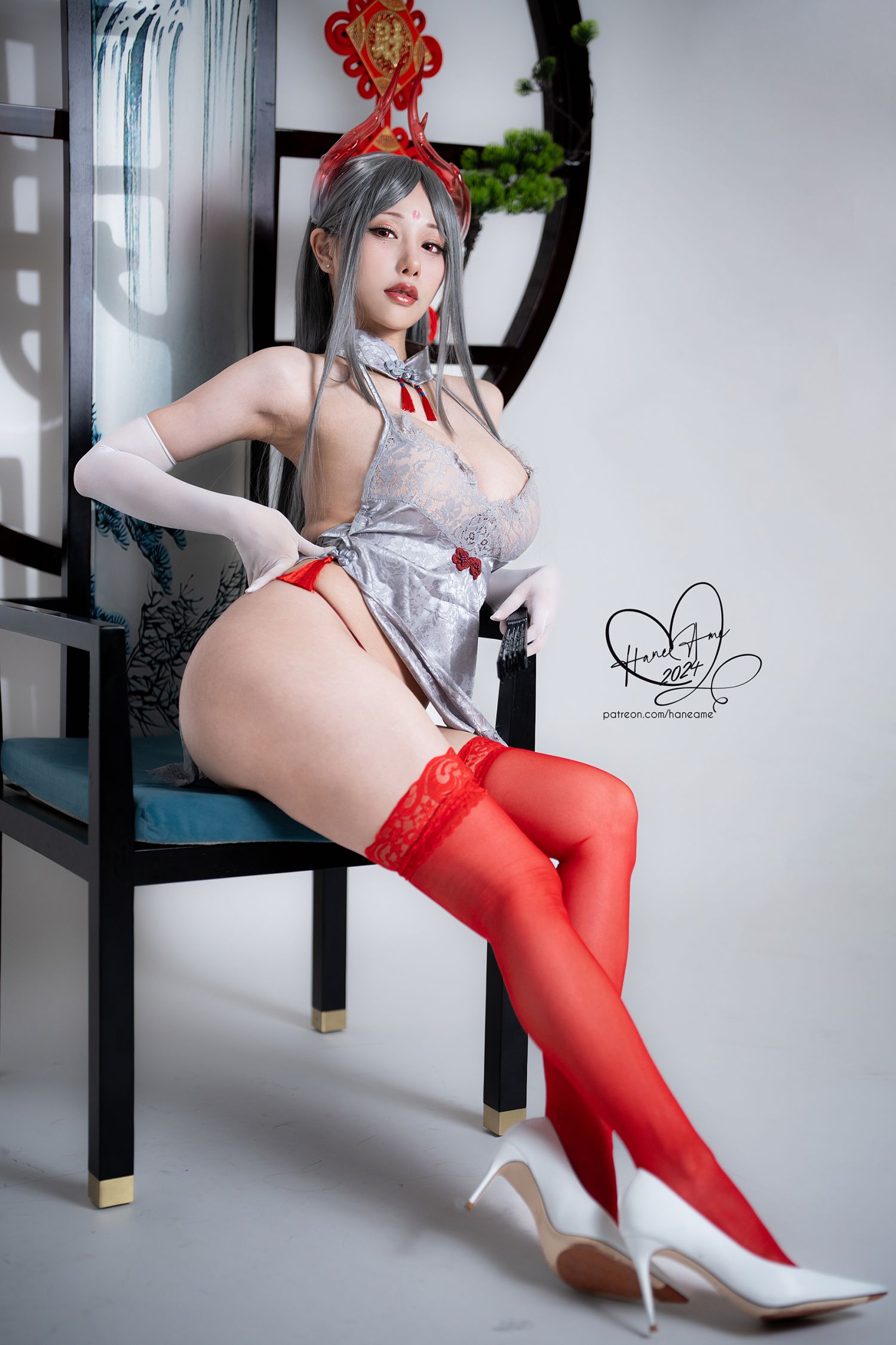图片[4]-Original Dragon Qipao 銀寅龍姬-COS世界